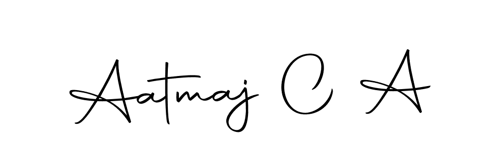 Aatmaj C A stylish signature style. Best Handwritten Sign (Autography-DOLnW) for my name. Handwritten Signature Collection Ideas for my name Aatmaj C A. Aatmaj C A signature style 10 images and pictures png