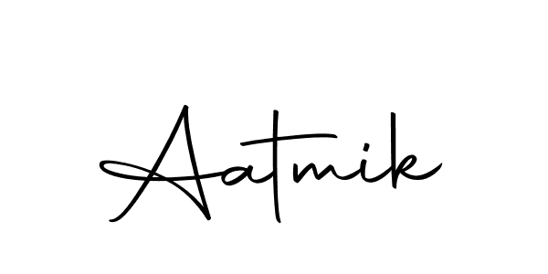 if you are searching for the best signature style for your name Aatmik. so please give up your signature search. here we have designed multiple signature styles  using Autography-DOLnW. Aatmik signature style 10 images and pictures png