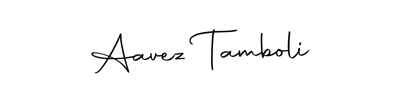 You can use this online signature creator to create a handwritten signature for the name Aavez Tamboli. This is the best online autograph maker. Aavez Tamboli signature style 10 images and pictures png