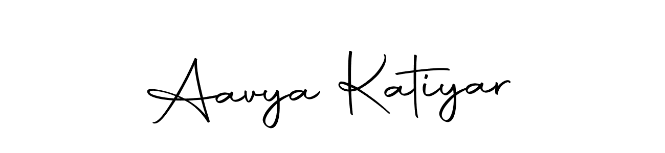 Design your own signature with our free online signature maker. With this signature software, you can create a handwritten (Autography-DOLnW) signature for name Aavya Katiyar. Aavya Katiyar signature style 10 images and pictures png