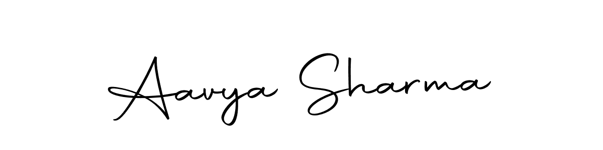 Design your own signature with our free online signature maker. With this signature software, you can create a handwritten (Autography-DOLnW) signature for name Aavya Sharma. Aavya Sharma signature style 10 images and pictures png