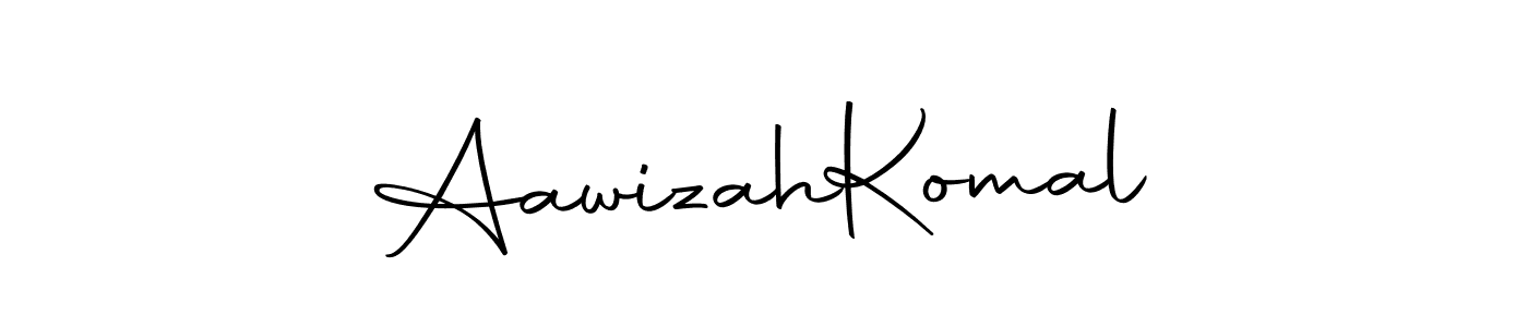 Use a signature maker to create a handwritten signature online. With this signature software, you can design (Autography-DOLnW) your own signature for name Aawizah  Komal. Aawizah  Komal signature style 10 images and pictures png