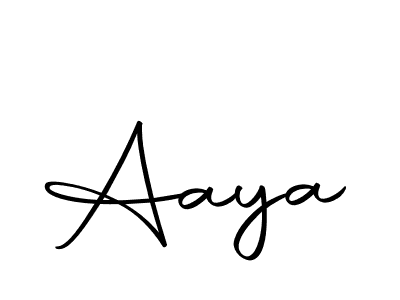 Use a signature maker to create a handwritten signature online. With this signature software, you can design (Autography-DOLnW) your own signature for name Aaya. Aaya signature style 10 images and pictures png