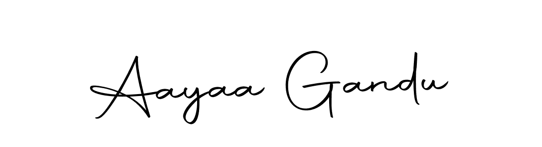 The best way (Autography-DOLnW) to make a short signature is to pick only two or three words in your name. The name Aayaa Gandu include a total of six letters. For converting this name. Aayaa Gandu signature style 10 images and pictures png