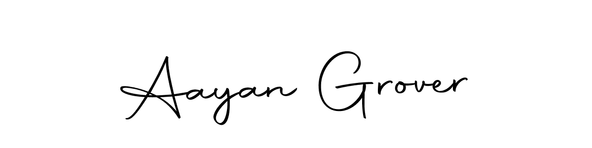 Create a beautiful signature design for name Aayan Grover. With this signature (Autography-DOLnW) fonts, you can make a handwritten signature for free. Aayan Grover signature style 10 images and pictures png