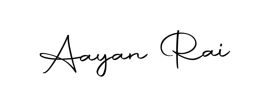 How to make Aayan Rai name signature. Use Autography-DOLnW style for creating short signs online. This is the latest handwritten sign. Aayan Rai signature style 10 images and pictures png