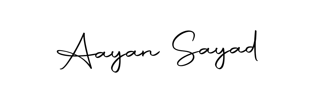 Design your own signature with our free online signature maker. With this signature software, you can create a handwritten (Autography-DOLnW) signature for name Aayan Sayad. Aayan Sayad signature style 10 images and pictures png