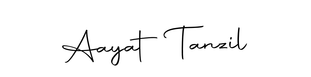 You should practise on your own different ways (Autography-DOLnW) to write your name (Aayat Tanzil) in signature. don't let someone else do it for you. Aayat Tanzil signature style 10 images and pictures png