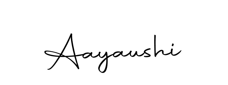 Design your own signature with our free online signature maker. With this signature software, you can create a handwritten (Autography-DOLnW) signature for name Aayaushi. Aayaushi signature style 10 images and pictures png
