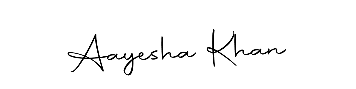 Make a beautiful signature design for name Aayesha Khan. With this signature (Autography-DOLnW) style, you can create a handwritten signature for free. Aayesha Khan signature style 10 images and pictures png