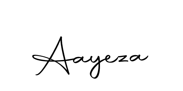Design your own signature with our free online signature maker. With this signature software, you can create a handwritten (Autography-DOLnW) signature for name Aayeza. Aayeza signature style 10 images and pictures png