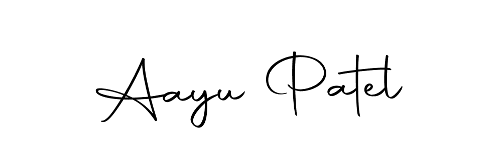The best way (Autography-DOLnW) to make a short signature is to pick only two or three words in your name. The name Aayu Patel include a total of six letters. For converting this name. Aayu Patel signature style 10 images and pictures png