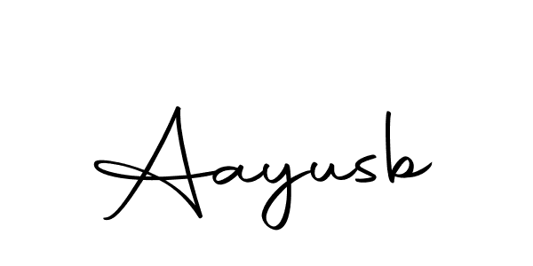 Use a signature maker to create a handwritten signature online. With this signature software, you can design (Autography-DOLnW) your own signature for name Aayusb. Aayusb signature style 10 images and pictures png