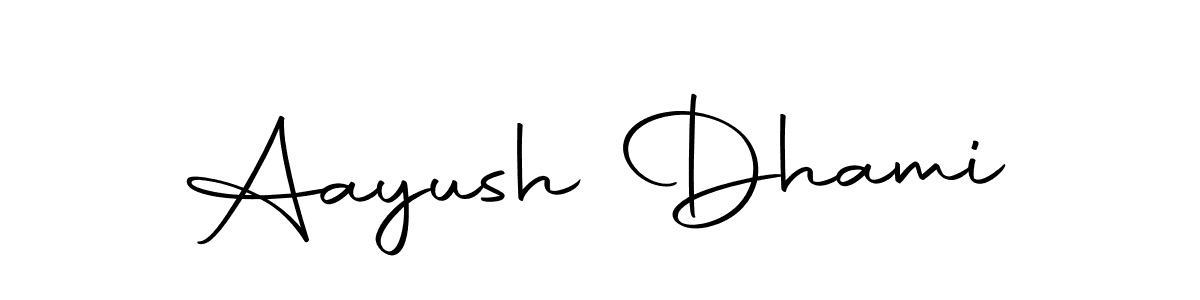 How to make Aayush Dhami signature? Autography-DOLnW is a professional autograph style. Create handwritten signature for Aayush Dhami name. Aayush Dhami signature style 10 images and pictures png