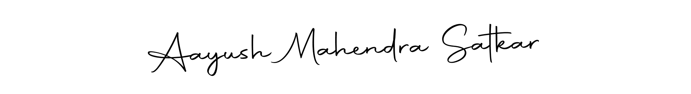 Create a beautiful signature design for name Aayush Mahendra Satkar. With this signature (Autography-DOLnW) fonts, you can make a handwritten signature for free. Aayush Mahendra Satkar signature style 10 images and pictures png