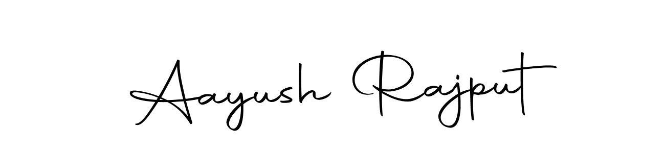 The best way (Autography-DOLnW) to make a short signature is to pick only two or three words in your name. The name Aayush Rajput include a total of six letters. For converting this name. Aayush Rajput signature style 10 images and pictures png