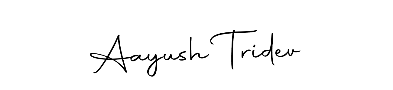 Make a beautiful signature design for name Aayush Tridev. Use this online signature maker to create a handwritten signature for free. Aayush Tridev signature style 10 images and pictures png