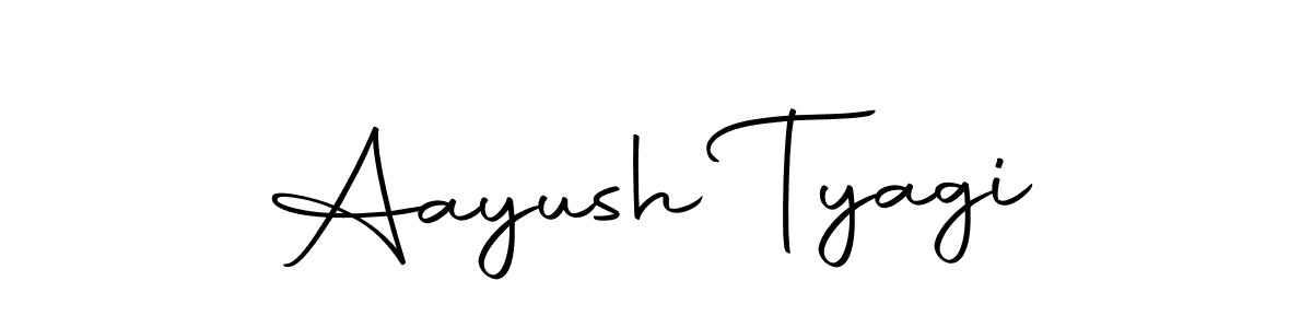 Aayush Tyagi stylish signature style. Best Handwritten Sign (Autography-DOLnW) for my name. Handwritten Signature Collection Ideas for my name Aayush Tyagi. Aayush Tyagi signature style 10 images and pictures png