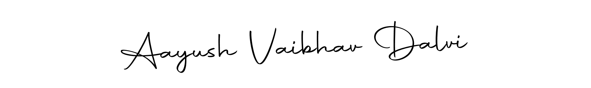 Create a beautiful signature design for name Aayush Vaibhav Dalvi. With this signature (Autography-DOLnW) fonts, you can make a handwritten signature for free. Aayush Vaibhav Dalvi signature style 10 images and pictures png