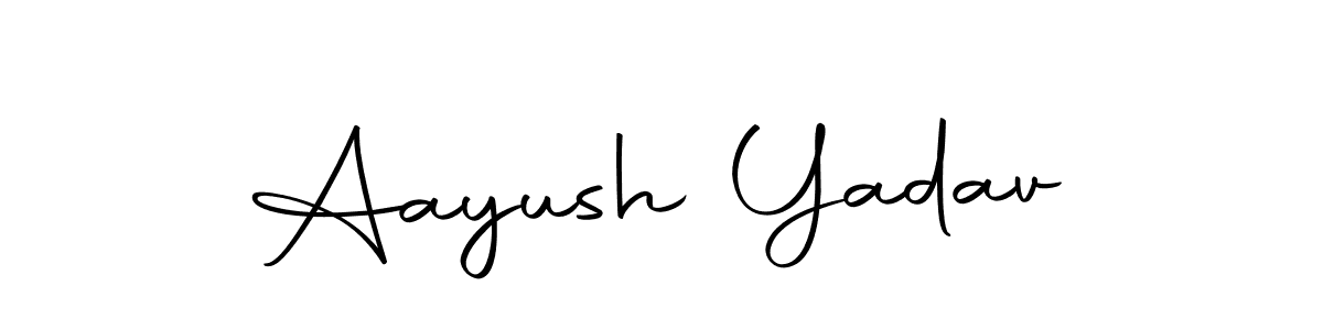 Use a signature maker to create a handwritten signature online. With this signature software, you can design (Autography-DOLnW) your own signature for name Aayush Yadav. Aayush Yadav signature style 10 images and pictures png