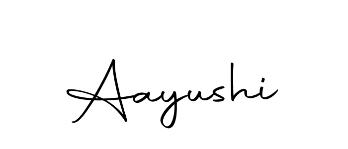 Use a signature maker to create a handwritten signature online. With this signature software, you can design (Autography-DOLnW) your own signature for name Aayushi. Aayushi signature style 10 images and pictures png