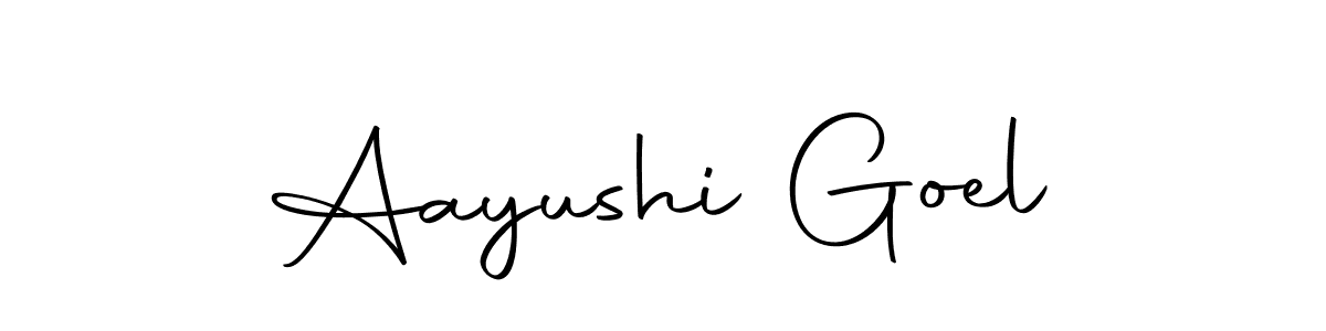 You can use this online signature creator to create a handwritten signature for the name Aayushi Goel. This is the best online autograph maker. Aayushi Goel signature style 10 images and pictures png