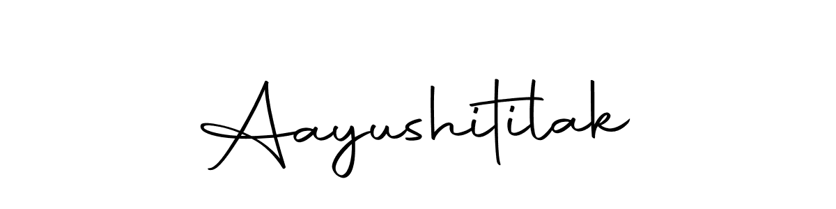 Make a short Aayushitilak signature style. Manage your documents anywhere anytime using Autography-DOLnW. Create and add eSignatures, submit forms, share and send files easily. Aayushitilak signature style 10 images and pictures png