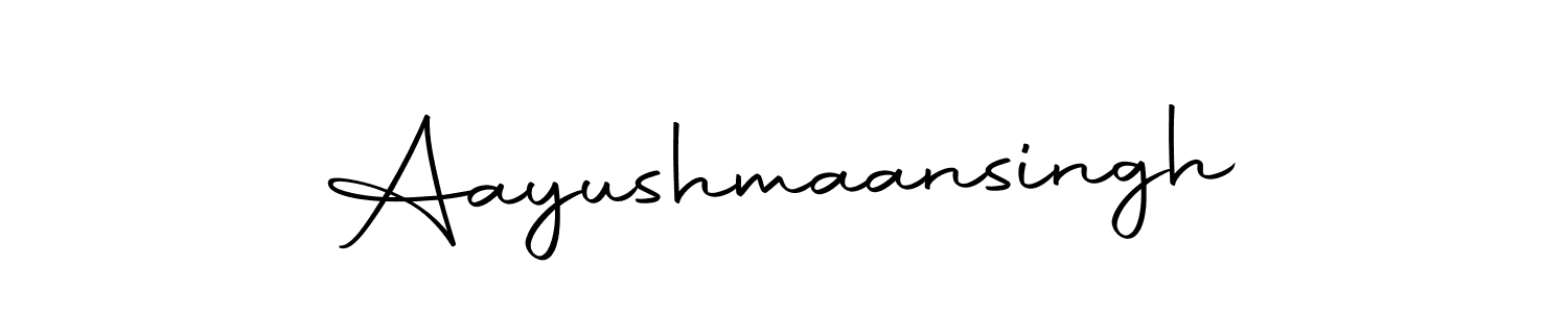 Design your own signature with our free online signature maker. With this signature software, you can create a handwritten (Autography-DOLnW) signature for name Aayushmaansingh. Aayushmaansingh signature style 10 images and pictures png