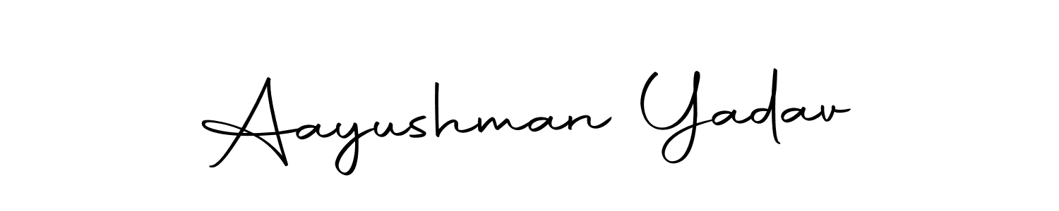 Similarly Autography-DOLnW is the best handwritten signature design. Signature creator online .You can use it as an online autograph creator for name Aayushman Yadav. Aayushman Yadav signature style 10 images and pictures png