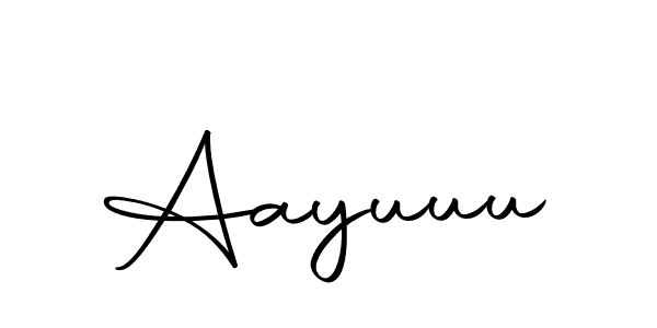 Make a beautiful signature design for name Aayuuu. With this signature (Autography-DOLnW) style, you can create a handwritten signature for free. Aayuuu signature style 10 images and pictures png