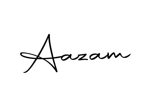 Create a beautiful signature design for name Aazam. With this signature (Autography-DOLnW) fonts, you can make a handwritten signature for free. Aazam signature style 10 images and pictures png
