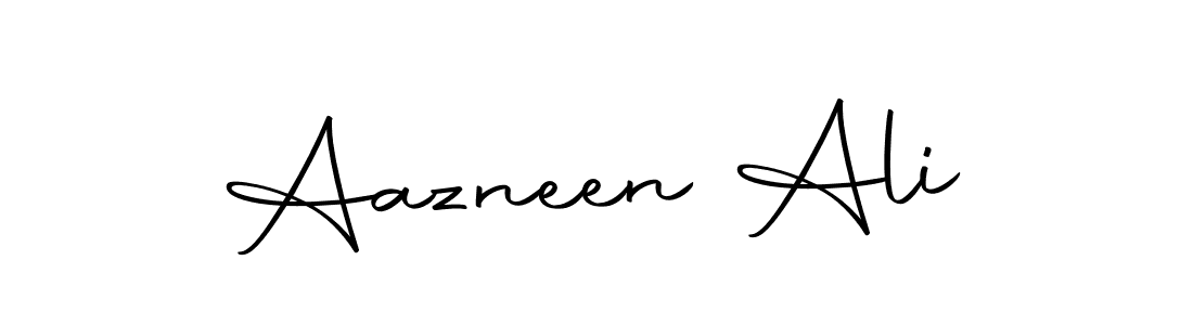 Make a short Aazneen Ali signature style. Manage your documents anywhere anytime using Autography-DOLnW. Create and add eSignatures, submit forms, share and send files easily. Aazneen Ali signature style 10 images and pictures png