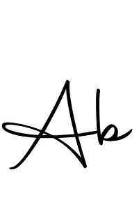 The best way (Autography-DOLnW) to make a short signature is to pick only two or three words in your name. The name Ab include a total of six letters. For converting this name. Ab signature style 10 images and pictures png