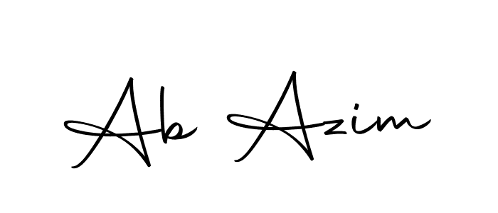 The best way (Autography-DOLnW) to make a short signature is to pick only two or three words in your name. The name Ab Azim include a total of six letters. For converting this name. Ab Azim signature style 10 images and pictures png