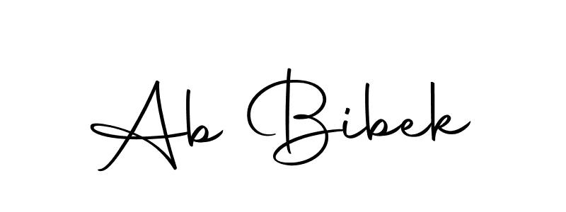 Use a signature maker to create a handwritten signature online. With this signature software, you can design (Autography-DOLnW) your own signature for name Ab Bibek. Ab Bibek signature style 10 images and pictures png