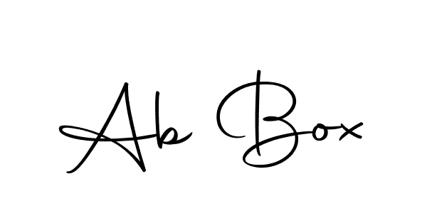 Ab Box stylish signature style. Best Handwritten Sign (Autography-DOLnW) for my name. Handwritten Signature Collection Ideas for my name Ab Box. Ab Box signature style 10 images and pictures png