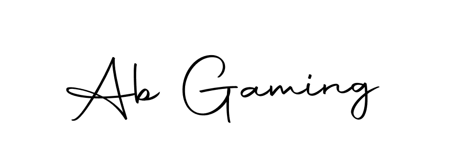 Create a beautiful signature design for name Ab Gaming. With this signature (Autography-DOLnW) fonts, you can make a handwritten signature for free. Ab Gaming signature style 10 images and pictures png