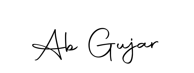 Use a signature maker to create a handwritten signature online. With this signature software, you can design (Autography-DOLnW) your own signature for name Ab Gujar. Ab Gujar signature style 10 images and pictures png