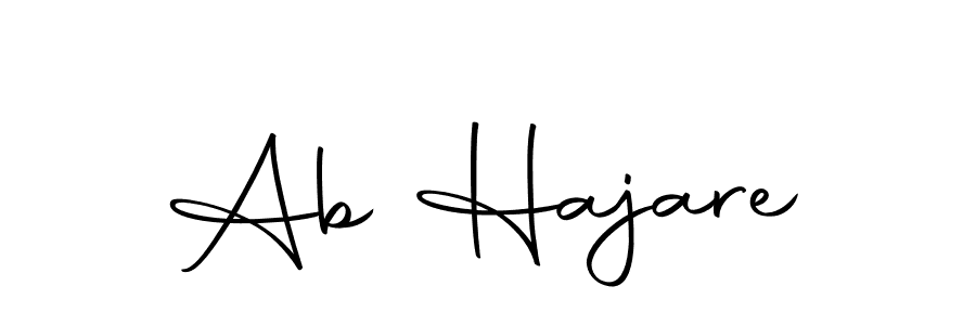 Make a beautiful signature design for name Ab Hajare. Use this online signature maker to create a handwritten signature for free. Ab Hajare signature style 10 images and pictures png