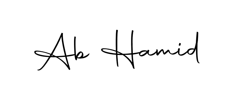 How to make Ab Hamid name signature. Use Autography-DOLnW style for creating short signs online. This is the latest handwritten sign. Ab Hamid signature style 10 images and pictures png