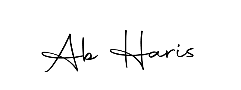 How to make Ab Haris name signature. Use Autography-DOLnW style for creating short signs online. This is the latest handwritten sign. Ab Haris signature style 10 images and pictures png