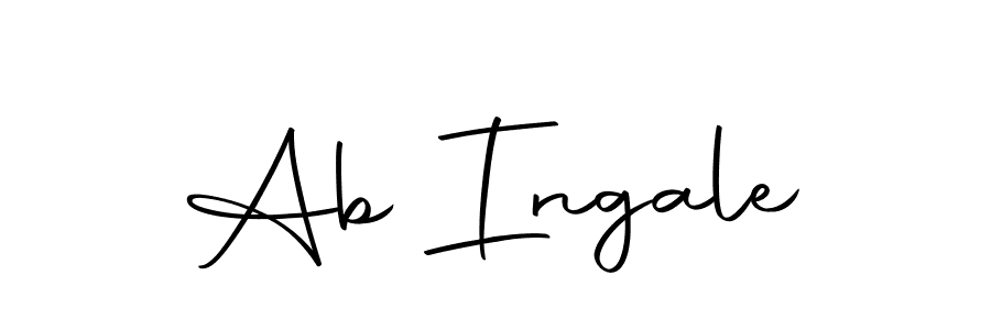 Make a beautiful signature design for name Ab Ingale. With this signature (Autography-DOLnW) style, you can create a handwritten signature for free. Ab Ingale signature style 10 images and pictures png