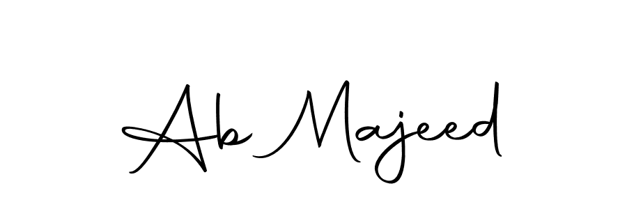 Use a signature maker to create a handwritten signature online. With this signature software, you can design (Autography-DOLnW) your own signature for name Ab Majeed. Ab Majeed signature style 10 images and pictures png