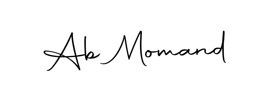 You should practise on your own different ways (Autography-DOLnW) to write your name (Ab Momand) in signature. don't let someone else do it for you. Ab Momand signature style 10 images and pictures png