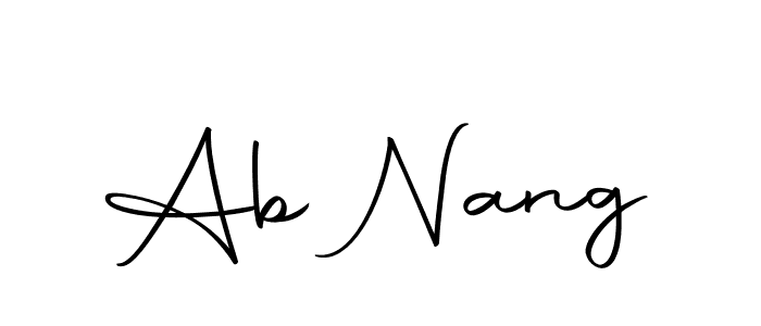 How to make Ab Nang signature? Autography-DOLnW is a professional autograph style. Create handwritten signature for Ab Nang name. Ab Nang signature style 10 images and pictures png