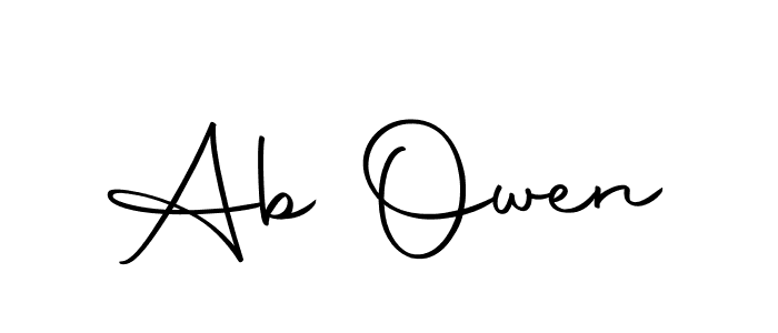 It looks lik you need a new signature style for name Ab Owen. Design unique handwritten (Autography-DOLnW) signature with our free signature maker in just a few clicks. Ab Owen signature style 10 images and pictures png