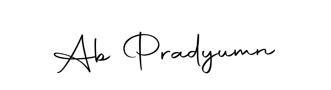 Create a beautiful signature design for name Ab Pradyumn. With this signature (Autography-DOLnW) fonts, you can make a handwritten signature for free. Ab Pradyumn signature style 10 images and pictures png