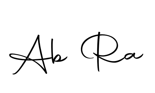 Make a beautiful signature design for name Ab Ra. With this signature (Autography-DOLnW) style, you can create a handwritten signature for free. Ab Ra signature style 10 images and pictures png