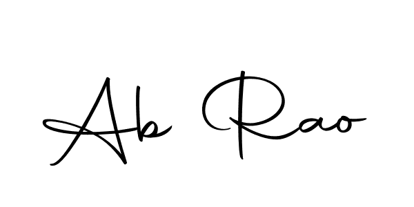 Make a beautiful signature design for name Ab Rao. With this signature (Autography-DOLnW) style, you can create a handwritten signature for free. Ab Rao signature style 10 images and pictures png