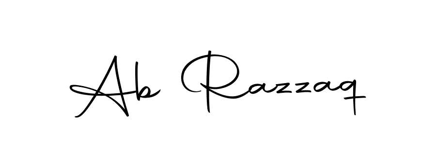 Make a beautiful signature design for name Ab Razzaq. With this signature (Autography-DOLnW) style, you can create a handwritten signature for free. Ab Razzaq signature style 10 images and pictures png